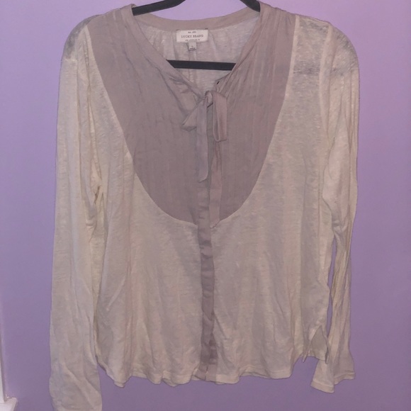 Lucky brand white blouse - Picture 1 of 1